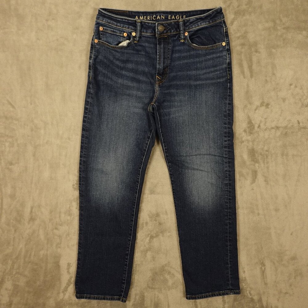 American Eagle AirFlex+ Relaxed Straight Men’s Jeans Size 30x32 Dark Wash